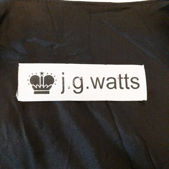 Vintage J.G. Watts Floral Tapestry Vest Small Cotton Lined Adjustable Back - Picture 3 of 4